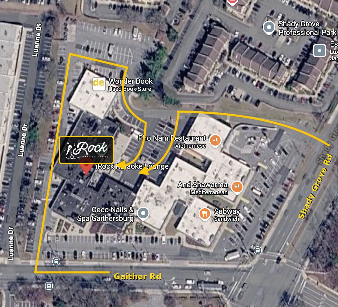 iRock Karaoke Lounge location map